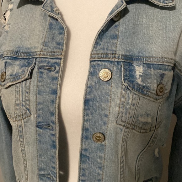 Hollister Co. Denim Jean Jacket Women‎ S Small - Picture 2 of 7